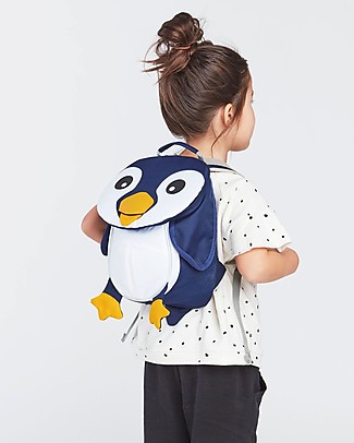 Affenzahn Kids Backpack 1-3 years, Pepe Penguin- Eco-friendly and playful! Small Backpacks
