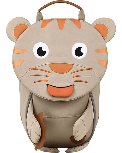 Affenzahn Kids Backpack 1-3 years - Pure Edition - Tiger - Eco-friendly and playful! Kindergarten Backpacks