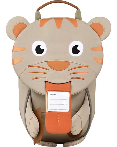 Affenzahn Kids Backpack 1-3 years - Pure Edition - Tiger - Eco-friendly and playful! Kindergarten Backpacks