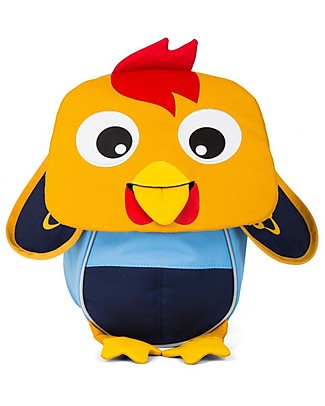Affenzahn Kids Backpack 1-3 years, Richi Rooster - Eco-friendly and playful! Small Backpacks
