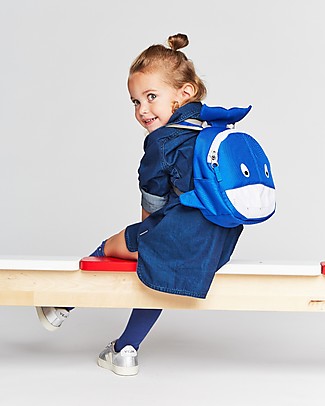 Affenzahn Kids Backpack 1-3 years, Willi Whale - Eco-friendly and Playful! Small Backpacks
