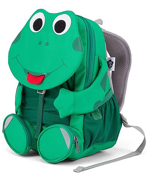 Affenzahn Kids Backpack 3-5 years - Green Frog - Perfect for Preschool and eco-friendly! Kindergarten Backpacks