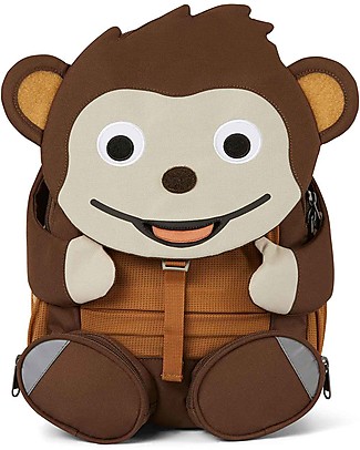 Affenzahn Kids Backpack 3-5 years - Monkey - Perfect for Preschool and eco-friendly! Large Backpacks