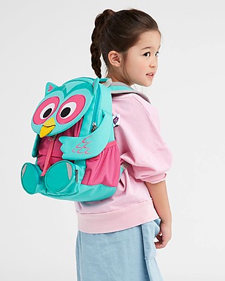 Affenzahn Kids Backpack 3-5 years, Olina Owl - Perfect for Preschool and eco-friendly! Small Backpacks