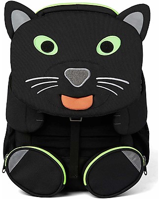Affenzahn Kids Backpack 3-5 years - Panther - Perfect for Preschool and eco-friendly! Large Backpacks