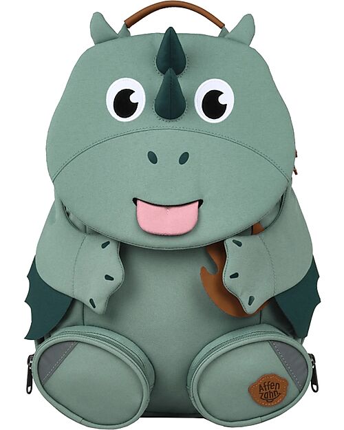 Affenzahn Kids Backpack 3-5 years - Pure Edition - Dragon - Perfect for Preschool and Eco-Friendly! Kindergarten Backpacks