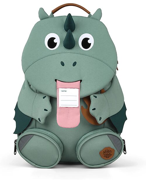 Affenzahn Kids Backpack 3-5 years - Pure Edition - Dragon - Perfect for Preschool and Eco-Friendly! Kindergarten Backpacks