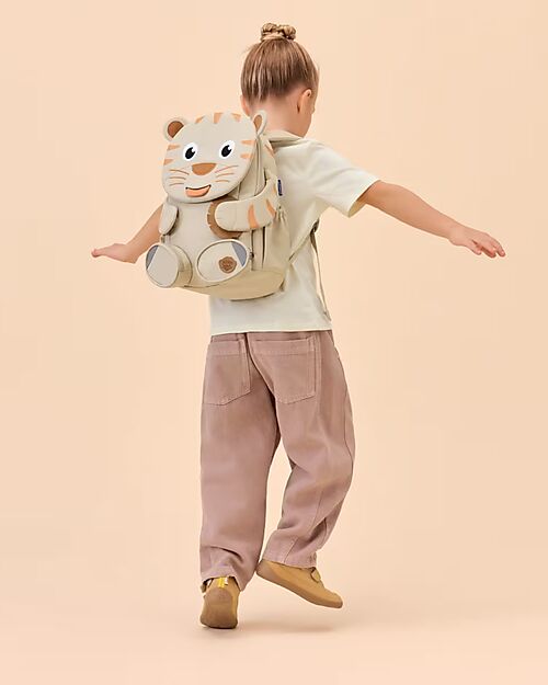 Affenzahn Kids Backpack 3-5 years - Pure Edition - Tiger - Perfect for Preschool and Eco-Friendly! Kindergarten Backpacks