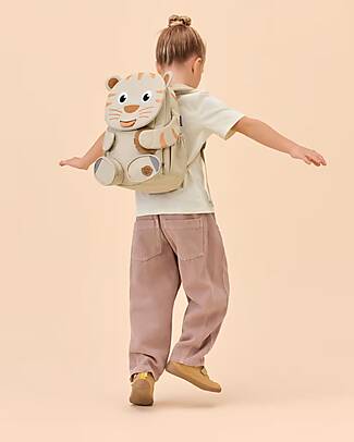Affenzahn Kids Backpack 3-5 years - Pure Edition - Tiger - Perfect for Preschool and Eco-Friendly! Kindergarten Backpacks