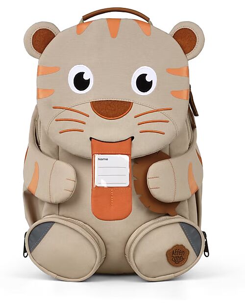 Affenzahn Kids Backpack 3-5 years - Pure Edition - Tiger - Perfect for Preschool and Eco-Friendly! Kindergarten Backpacks