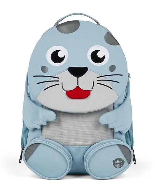 Affenzahn Kids Backpack 3-5 years - Seal - Perfect for Preschool and Eco-Friendly! Kindergarten Backpacks