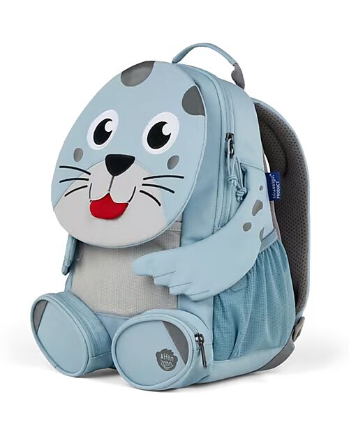 Affenzahn Kids Backpack 3-5 years - Seal - Perfect for Preschool and Eco-Friendly! Kindergarten Backpacks