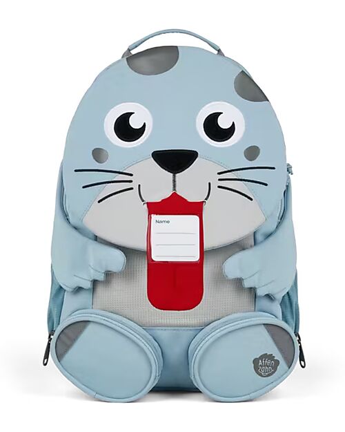 Affenzahn Kids Backpack 3-5 years - Seal - Perfect for Preschool and Eco-Friendly! Kindergarten Backpacks