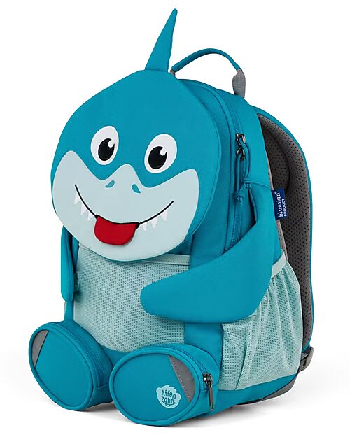 Affenzahn Kids Backpack 3-5 years - Shark - Perfect for Preschool and Eco-Friendly! Kindergarten Backpacks