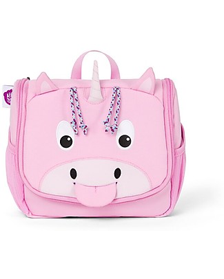 Affenzahn Kids Toiletry Bag, Ulrike the Unicorn - Useful and funny! Makeup Bags and Pouches