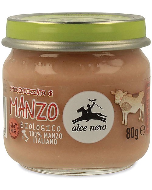Alce Nero Homogenised of Organic Beef - 100% Italian mea Baby Food