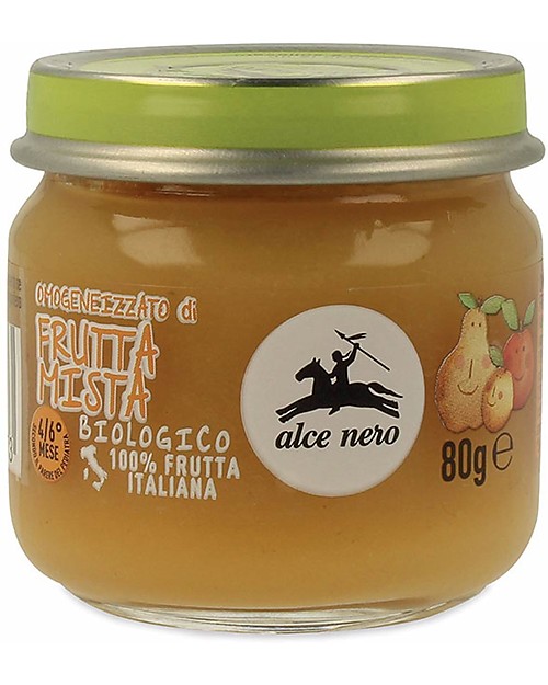 Alce Nero Homogenised of Organic Mixed Fruits - 100% Italian fruits Baby Food