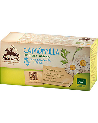 Alce Nero Organic Chamomile for Infusion, Baby Line - 20 teabags Infusions