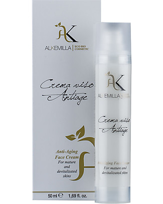 Alkemilla Organic Antiaging Face Cream, for Mature and Devitalized Skins - 50 ml Body Lotions And Oils