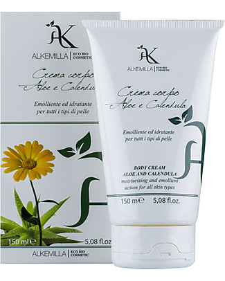 Alkemilla Organic Body Cream, Aloe and Calendula - 150 ml Body Lotions And Oils
