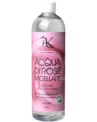 Alkemilla Organic Micellar Lotion Based on Rosawater from Damask Rose - 500 ml null