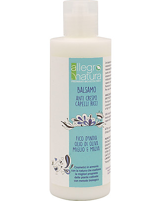 Allegro Natura Anti Frizz Hair Conditioner, 200 ml - For Curly Hair Shampoos And Bath Wash