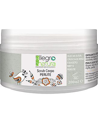 Allegro Natura Perlite Body Scrub, 200 ml - Exfoliating and Hydrating Detergents