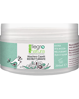 Allegro Natura Restructuring Hair Mask, 200 ml - Moisturize and Hydrate Hair Care