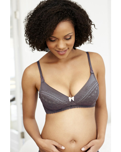 Amoralia Cupcake Nursing Bra Pewter - Grey Nursing Bras