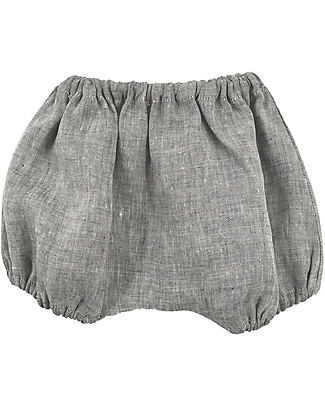 ANG Studio Bloomer Shorts Giovanni - Grey - 100% Linen Shorts