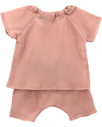 Ang Un Bebé Neri Pink Summer Suit - 100% Cotton Sets And Co-Ords