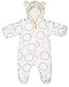 Annaliv Little Grow Padded and Warm, Winter Blomst - 100% organic cotton lining Snowsuits