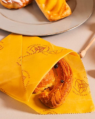 Apepak Beeswax Wraps for Food - Set of 3 Pieces - The Mixed Pack Reusable Pouch