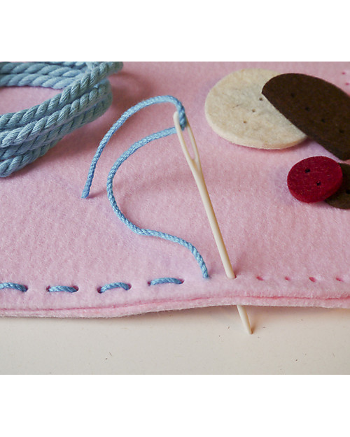 aPunt Barcelona Cat Bag Sewing Kit, Pink - Complete set to create and decorate your bag! Art & Craft Kits