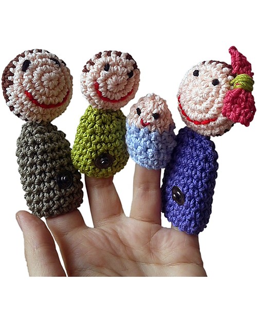 Marionnettes à doigts Famille - aPuntBarcelona