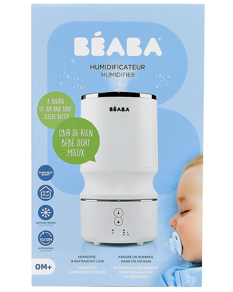 Beaba Compact Cold Air Humidifier White Ultrasound Technology For Your Baby S Wellbeing Unisex Bambini