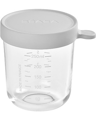 Pot de conservation Maxi + Portion 420 ml Grey - Beaba 