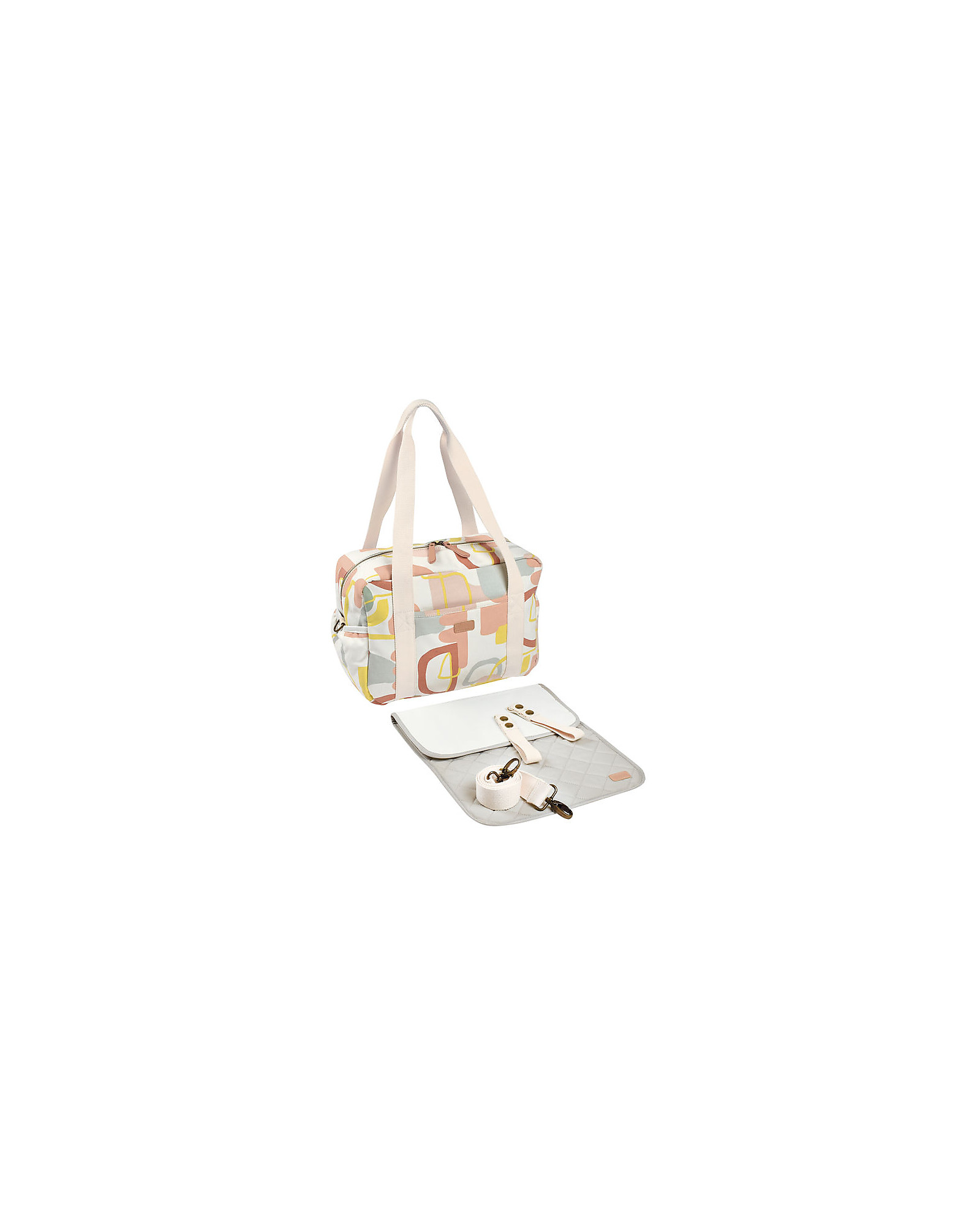 Childhome Mommy Bag - Off White - Signature Collection - 55x30x40 cm -  Includes Changing Mat! unisex (bambini)