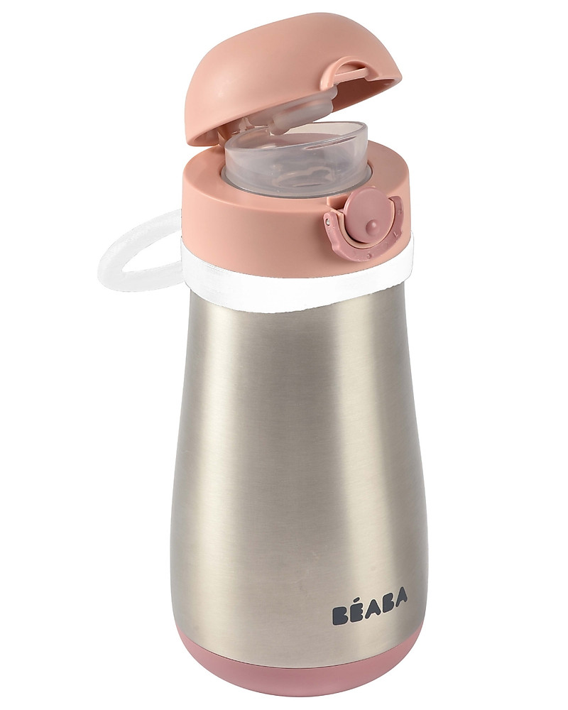  Baby thermos with straw 355 ml pink - Stainless