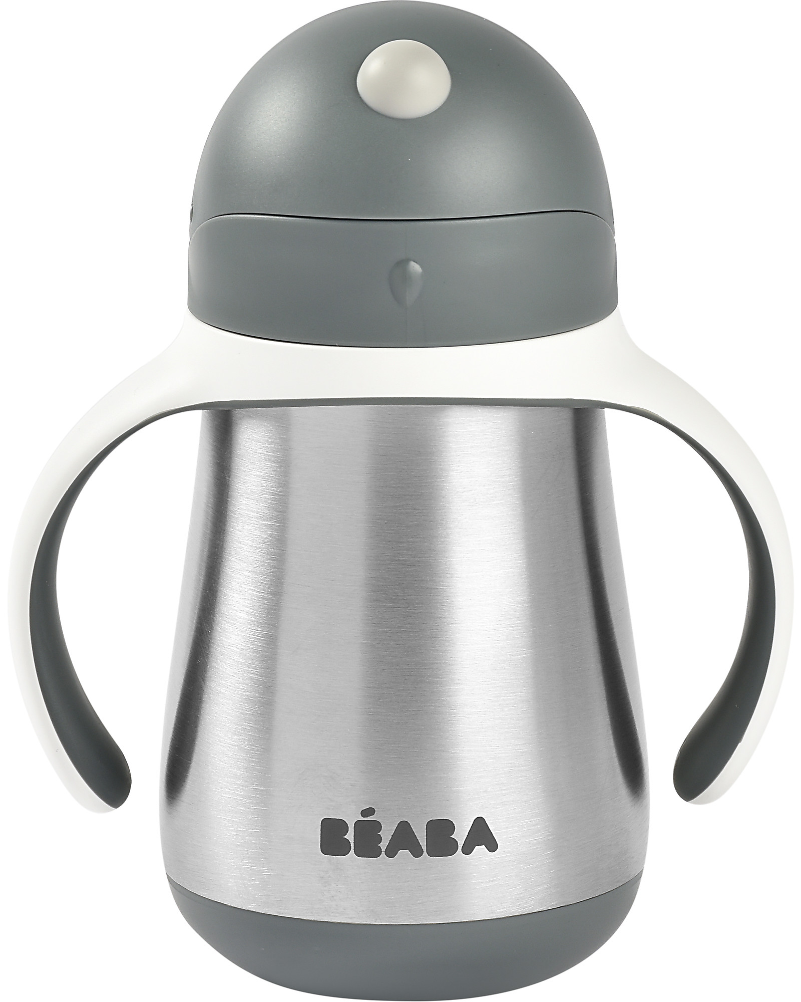 Béaba Thermal Cup with Stainless Steel Straw - 250 ml - Mineral