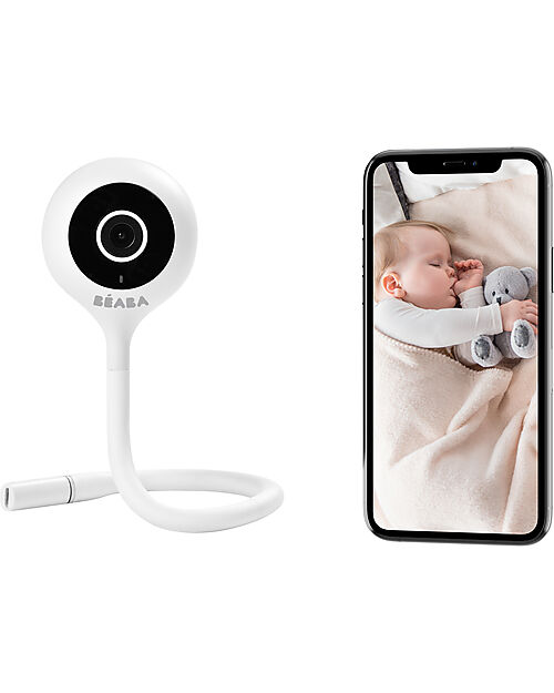 Béaba ZEN Connect Video Baby Monitor - White - Latest Generation Monitoring  System Available on Mobile Phone unisex (bambini)