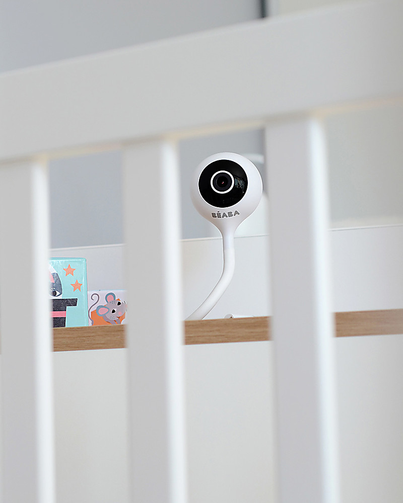 Beaba Zen Connect Video Baby Monitor White Latest Generation Monitoring System Available On Mobile Phone Unisex Bambini