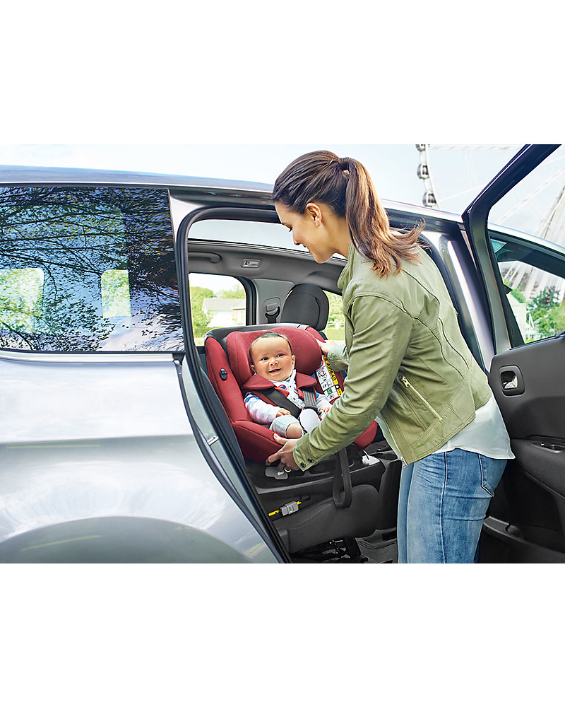 Bebe Confort Maxi Cosi Assixfix 360 Swiveling Car Seat Concrete Grey From 4 Months To 4 Years Unisex Bambini