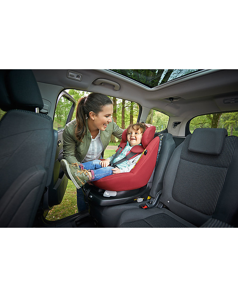 Bebe Confort Maxi Cosi Assixfix 360 Swiveling Car Seat Concrete Grey From 4 Months To 4 Years Unisex Bambini