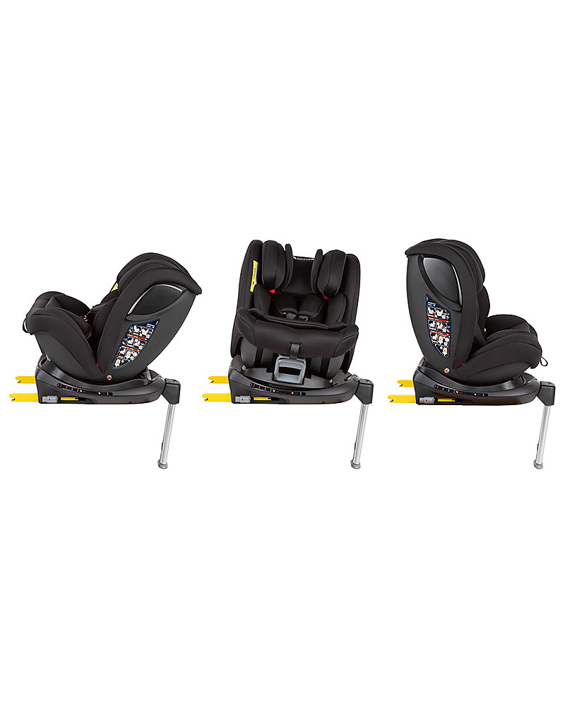 Bebe Confort Maxi Cosi Evolvefix 360 Swiveling Car Seat Night Black Group 0 1 2 3 From Birth To 12 Years Unisex Bambini