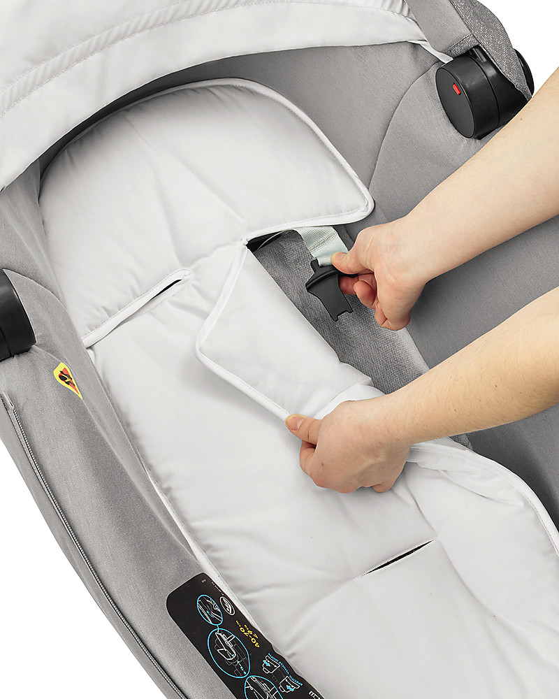 Bebe Confort Maxi Cosi Jade Carrycot Nomad Grey Up To 6 Months Isofix And R129 Compliant Unisex Bambini