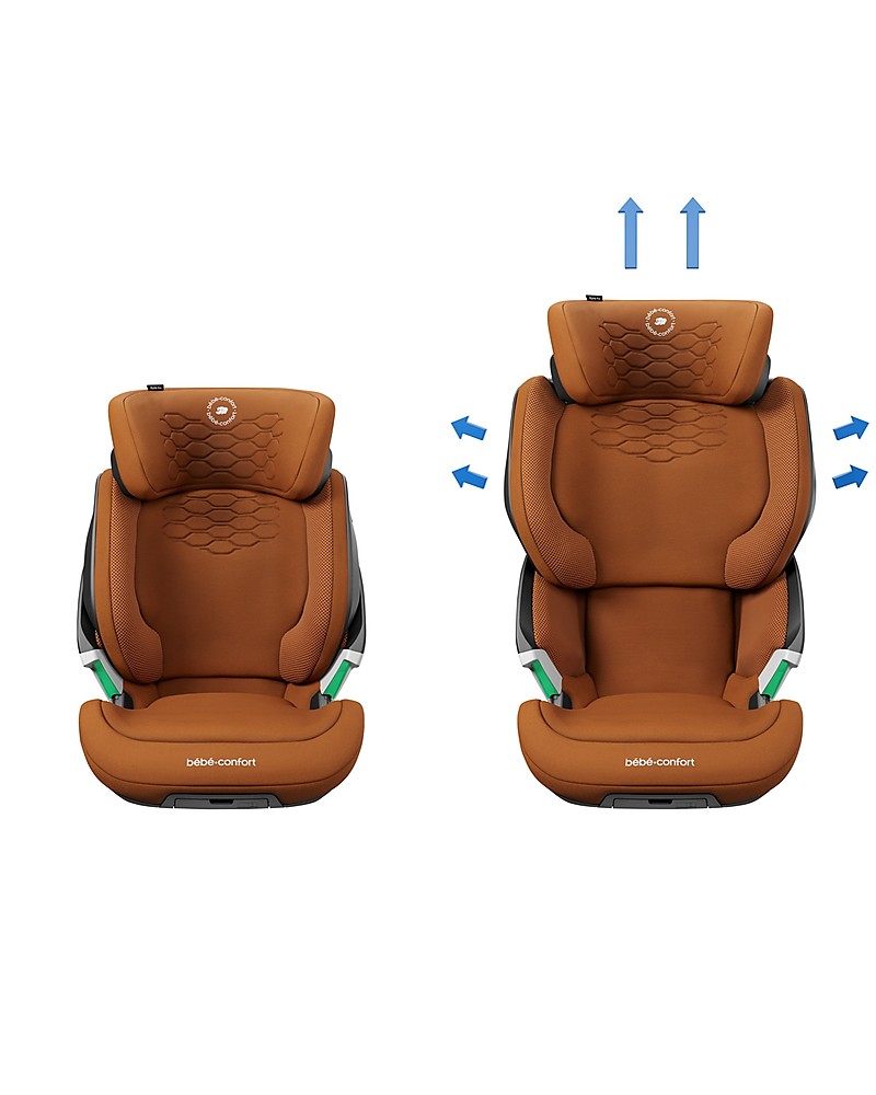 Bebe Confort Maxi Cosi Kore Pro I Size Car Seat Cognac With Clickassist Light From 3 5 To 12 Years Unisex Bambini