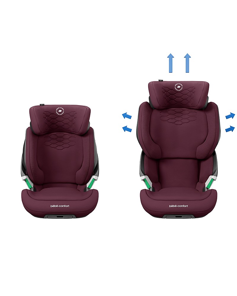 Bebe Confort Maxi Cosi Kore Pro I Size Car Seat Red With Clickassist Light From 3 5 To 12 Years Unisex Bambini