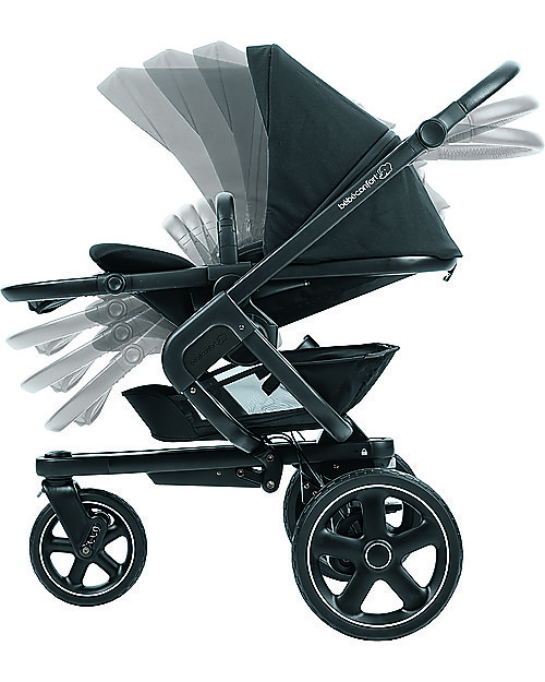 Bebe Confort Maxi Cosi Stroller Nova 3 Wheels Nomad Black Up To 3 5 Years Hands Free Folding Unisex Bambini