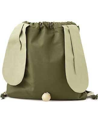 Babai Toys Cotton Rabbit Backpack - Khaki - Perfect for Kindergarten and for First Adventures Small Backpacks